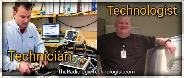 radiologic technologist vs technician