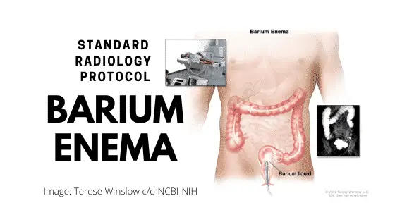 barium enema standard radiology protocol
