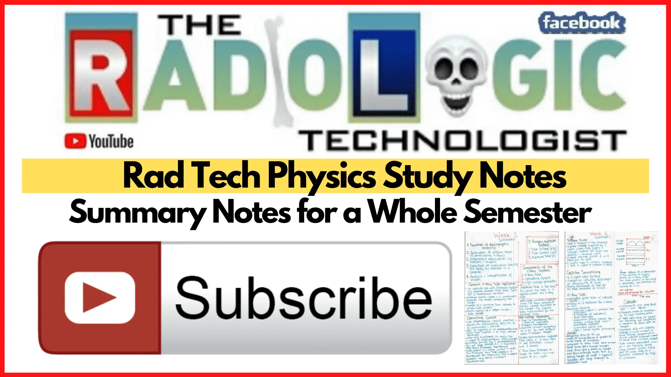 Rad Tech Physics Notes for Students