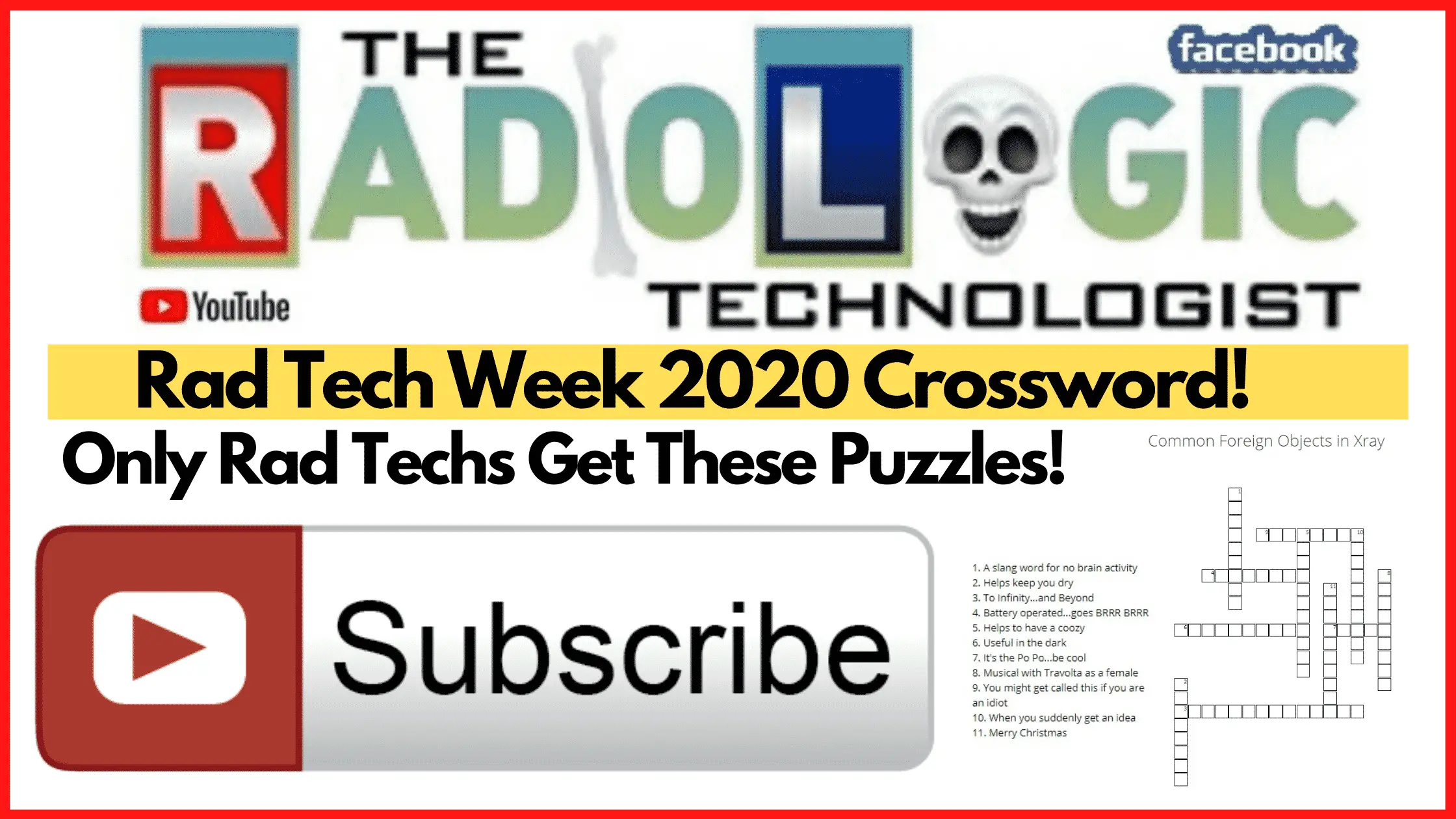Rad Tech Week 2020 Crossword Puzzle 2020